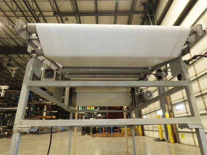 FDA Food Process 11'L Stainless Portable Incline Conveyor 38"Belt 1.5Hp 230V 3PH