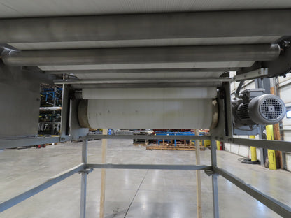 FDA Food Process 11'L Stainless Portable Incline Conveyor 38"Belt 1.5Hp 230V 3PH