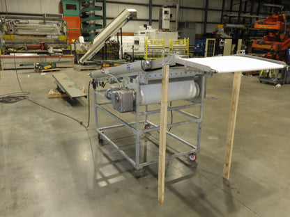 FDA Food Process 11'L Stainless Portable Incline Conveyor 38"Belt 1.5Hp 230V 3PH