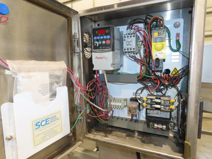 FDA Food Process 11'L Stainless Portable Incline Conveyor 38"Belt 1.5Hp 230V 3PH