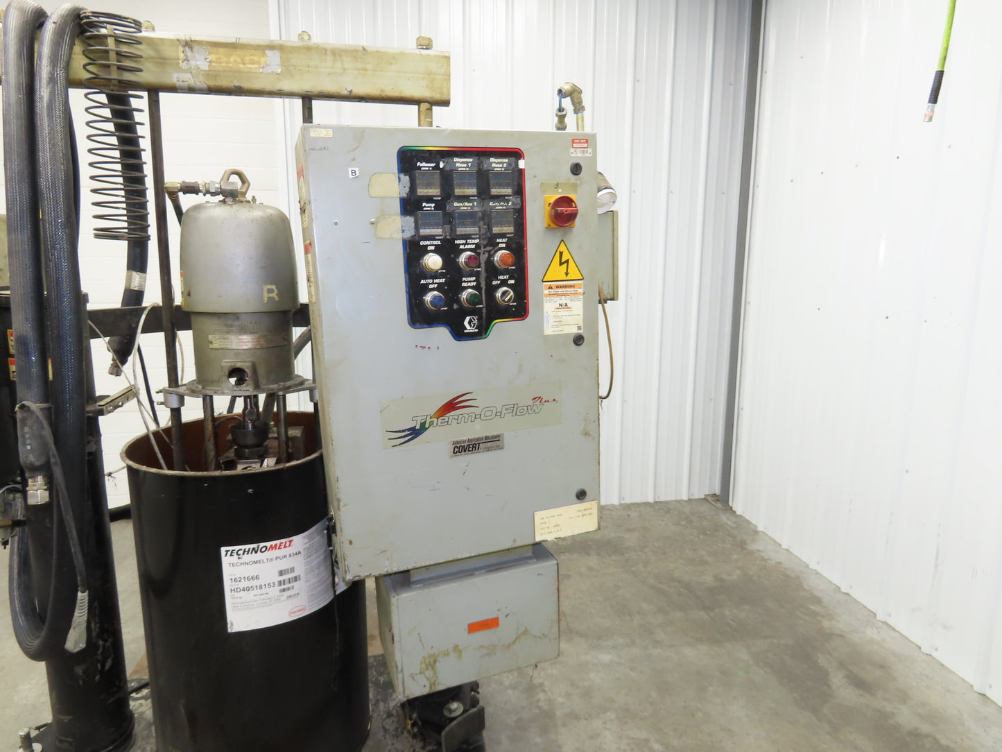 Graco 243895 Thermo-o-flow Hot Melt Drum Unloader 55 Gallon 480V