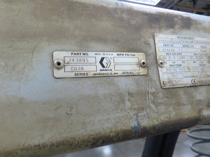 Graco 243895 Thermo-o-flow Hot Melt Drum Unloader 55 Gallon 480V