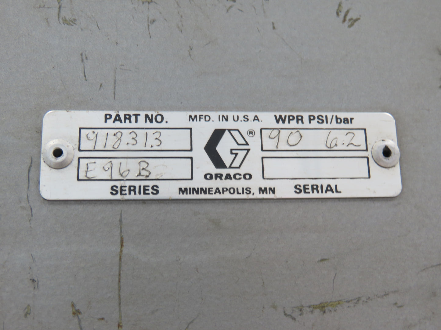 Graco Thermo-o-flow Hot Melt Drum Unloader 55 Gallon Frame & Cylinders Only