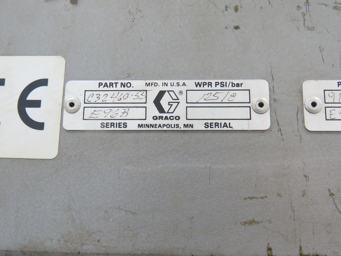 Graco Thermo-o-flow Hot Melt Drum Unloader 55 Gallon Frame & Cylinders Only