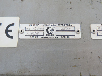 Graco Thermo-o-flow Hot Melt Drum Unloader 55 Gallon Frame & Cylinders Only