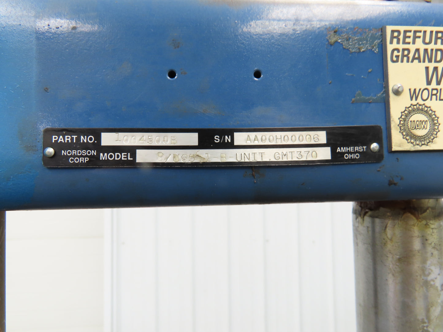 Nordson Rhino Drum Unloader Pneumatic Pump 65:1 Ratio 100PSI