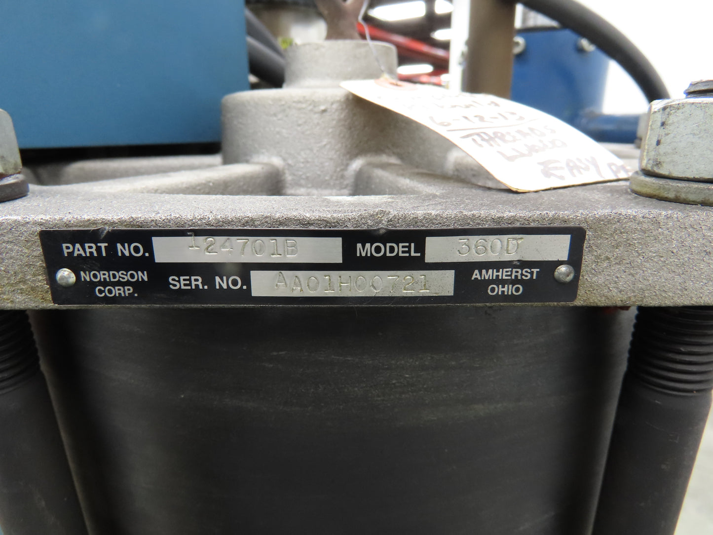 Nordson Rhino Drum Unloader Pneumatic Pump 65:1 Ratio 100PSI