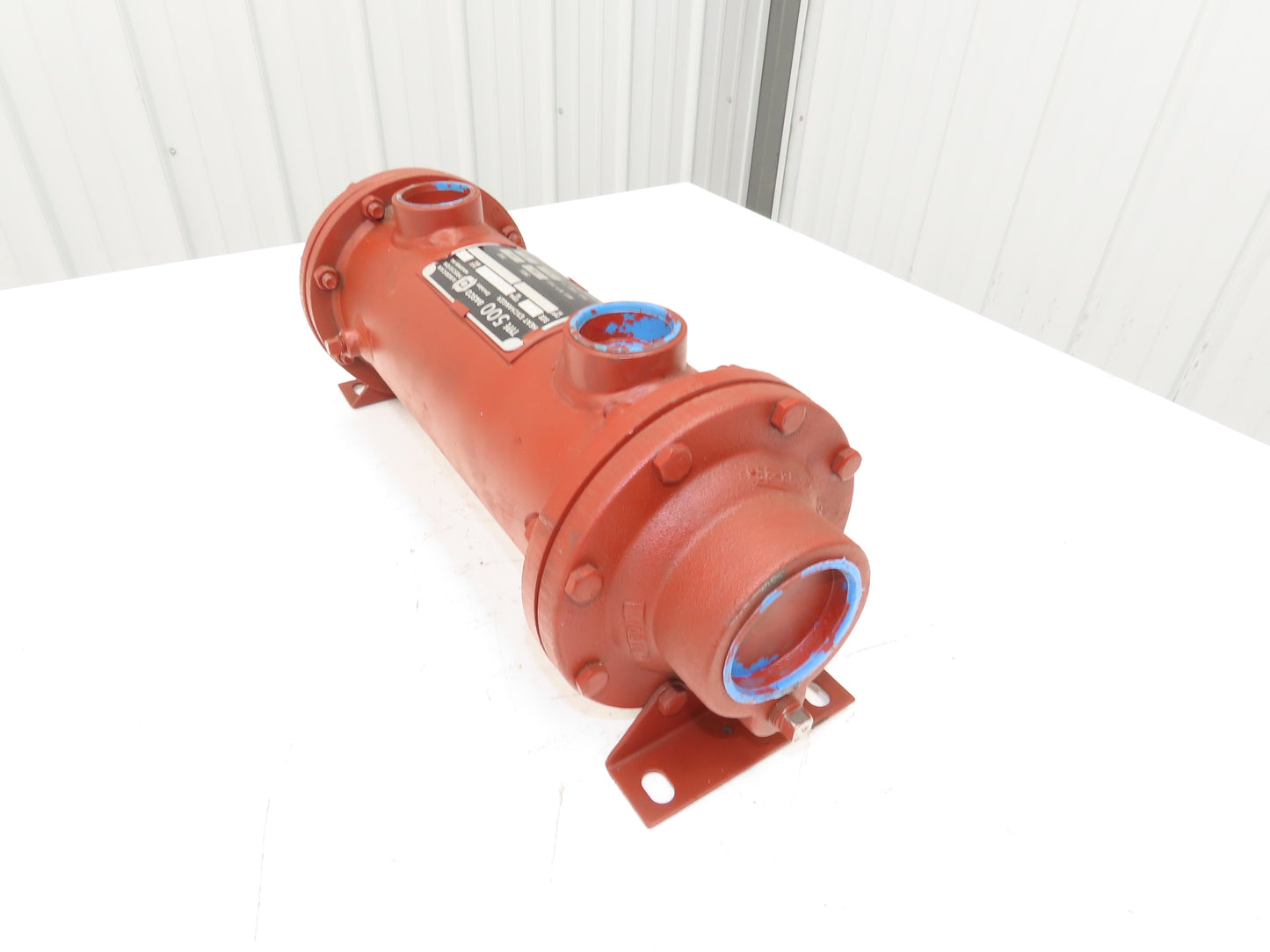 Basco 2A01A05014 Oiler Cooler Shell & Tube Heat Exchanger 1-Pass 150 PSI