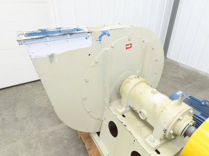 Backward Inclined Centrifugal Blower 24" Impeller 3Ph 7.5kw 480V Only 10" Inlet