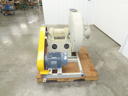 Backward Inclined Centrifugal Blower 24" Impeller 3Ph 7.5kw 480V Only 10" Inlet