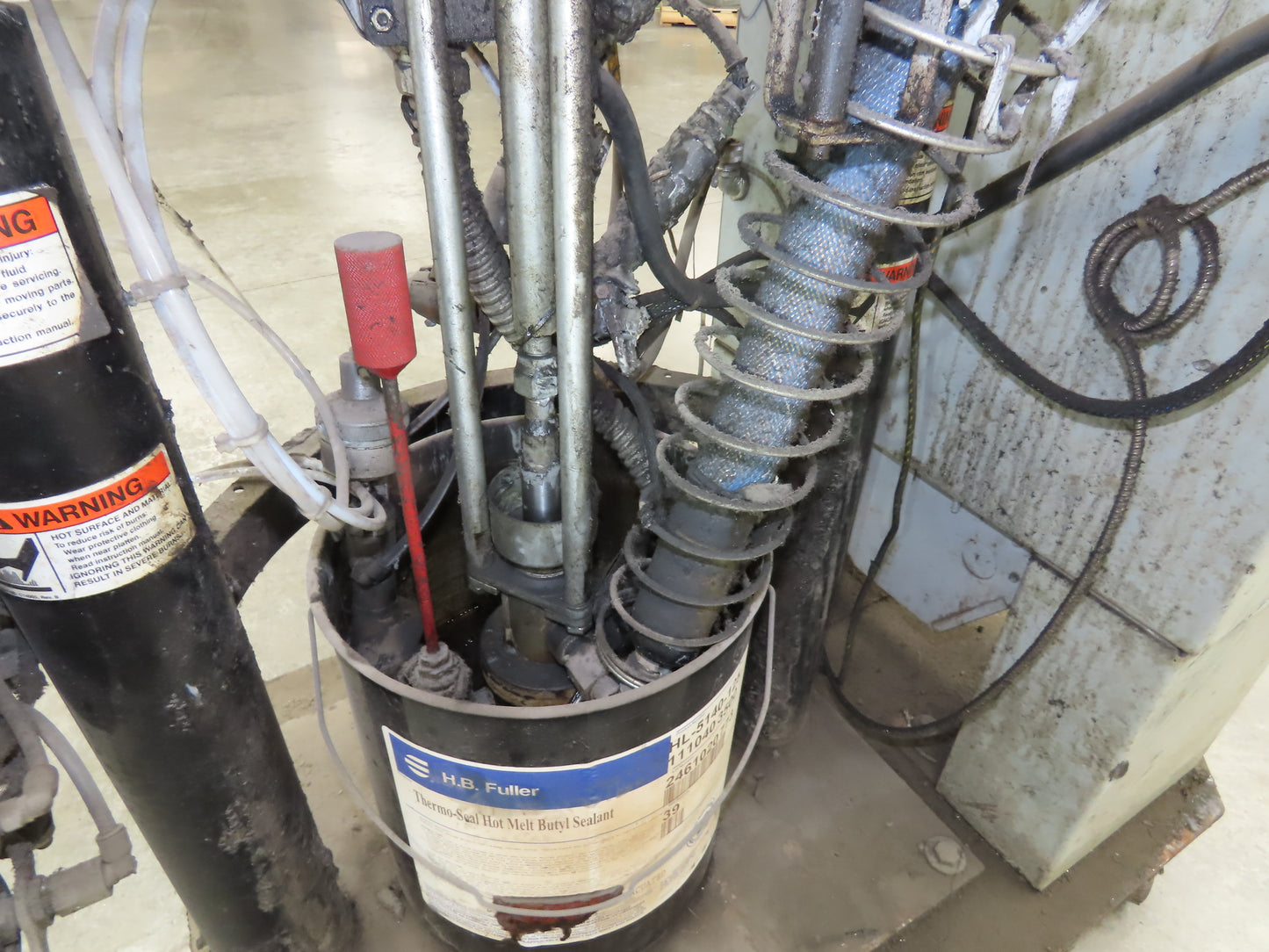 Graco 617300 Thermo-O-Flow Hot Melt Pail Unloader Extrusion Pump 5 Gal 480VAC