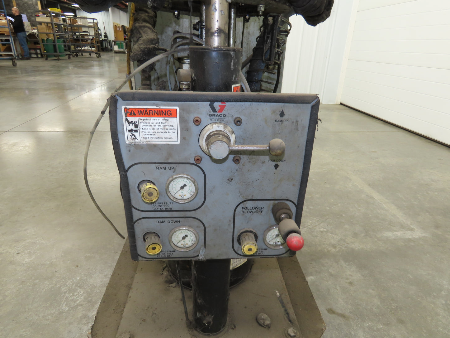 Graco 617300 Thermo-O-Flow Hot Melt Pail Unloader Extrusion Pump 5 Gal 480VAC