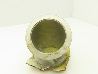 E45-NW-100 4" Vacuum Tube Elbow Short Radius  45 Deg With Welded Flange SS