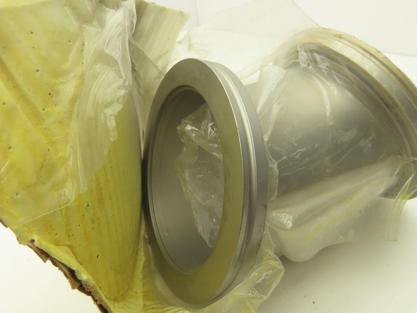 E45-NW-100 4" Vacuum Tube Elbow Short Radius  45 Deg With Welded Flange SS