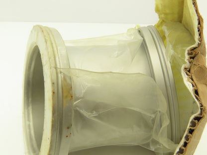 E45-NW-100 4" Vacuum Tube Elbow Short Radius  45 Deg With Welded Flange SS