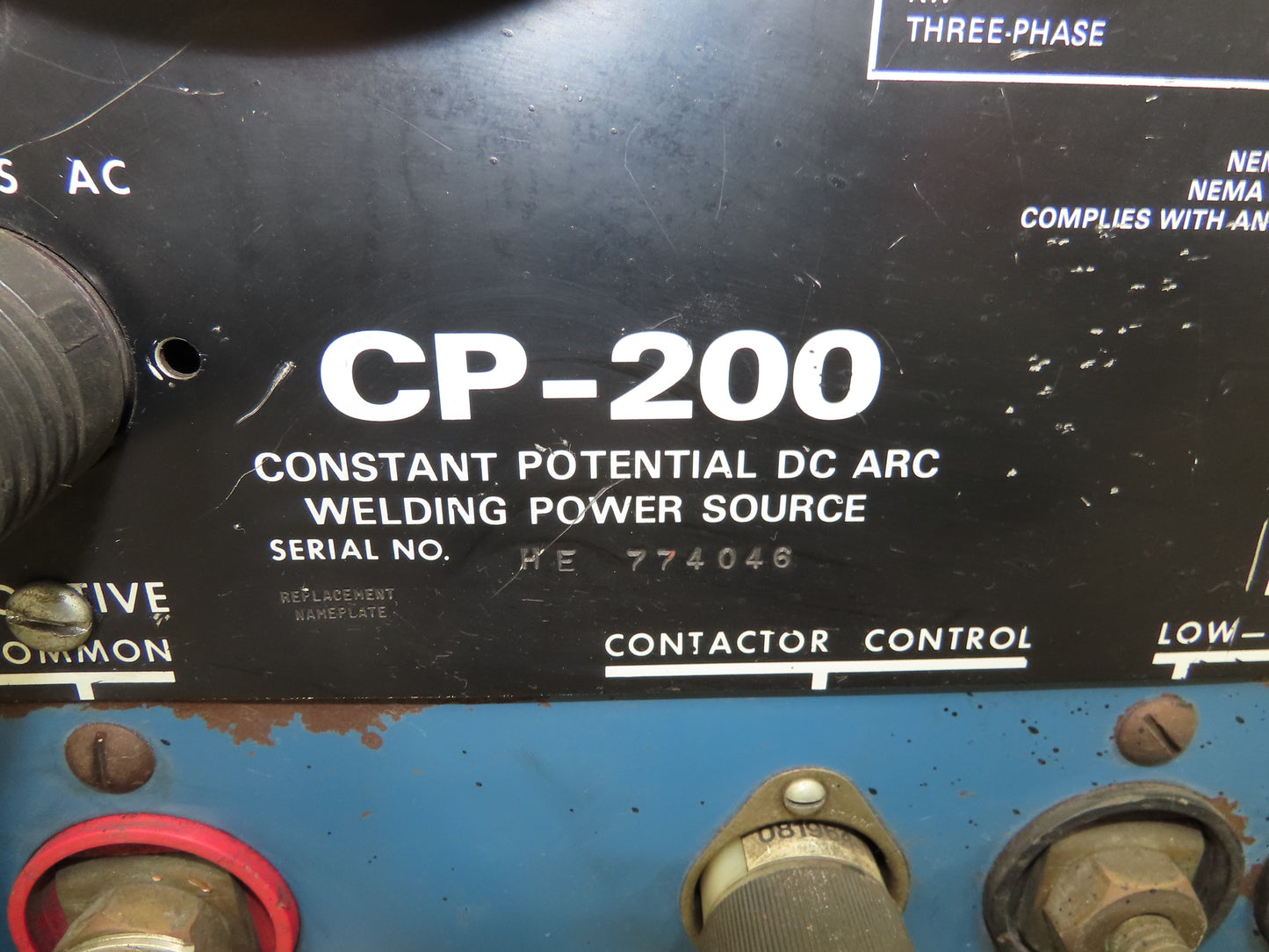 Miller CP-200 Mig Welder 200 amp DC Arc S-52E Wire Feeder 230/460VAC 3PH