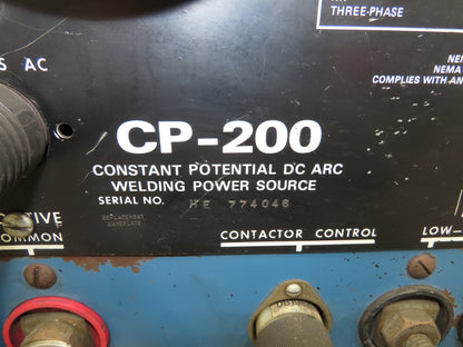 Miller CP-200 Mig Welder 200 amp DC Arc S-52E Wire Feeder 230/460VAC 3PH