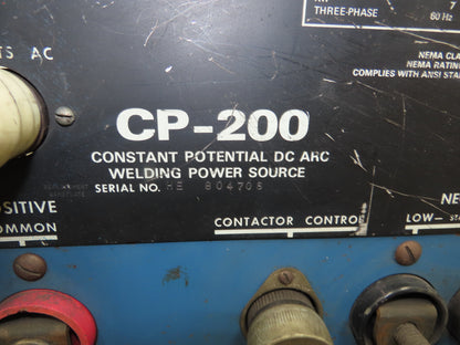 Miller CP-200 Mig Welder 200 amp DC Arc S-52A Wire Feeder 230/460VAC 3PH