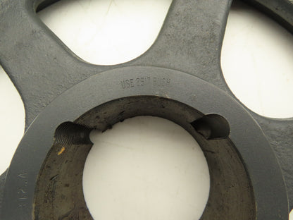 Dodge 118048 Pulley 2 Groove 12-3/4" OD x 1-3/4" W A & B Belts 2517 Bushing