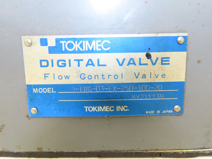 Tokimec D-FRG-03-EX-250-100-20 Digital Directional Flow Control Valve