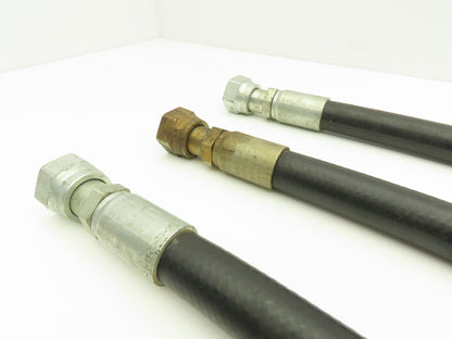 Parker 451TC-12 3/4"x 24" Hydraulic Hose 3000psi SAE-12 O-Ring Swivel  Lot of 3