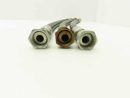 Parker 451TC-12 3/4"x 24" Hydraulic Hose 3000psi SAE-12 O-Ring Swivel  Lot of 3