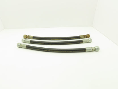 Parker 451TC-12 3/4"x 24" Hydraulic Hose 3000psi SAE-12 O-Ring Swivel  Lot of 3