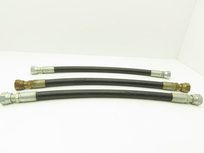 Parker 451TC-12 3/4"x 24" Hydraulic Hose 3000psi SAE-12 O-Ring Swivel  Lot of 3