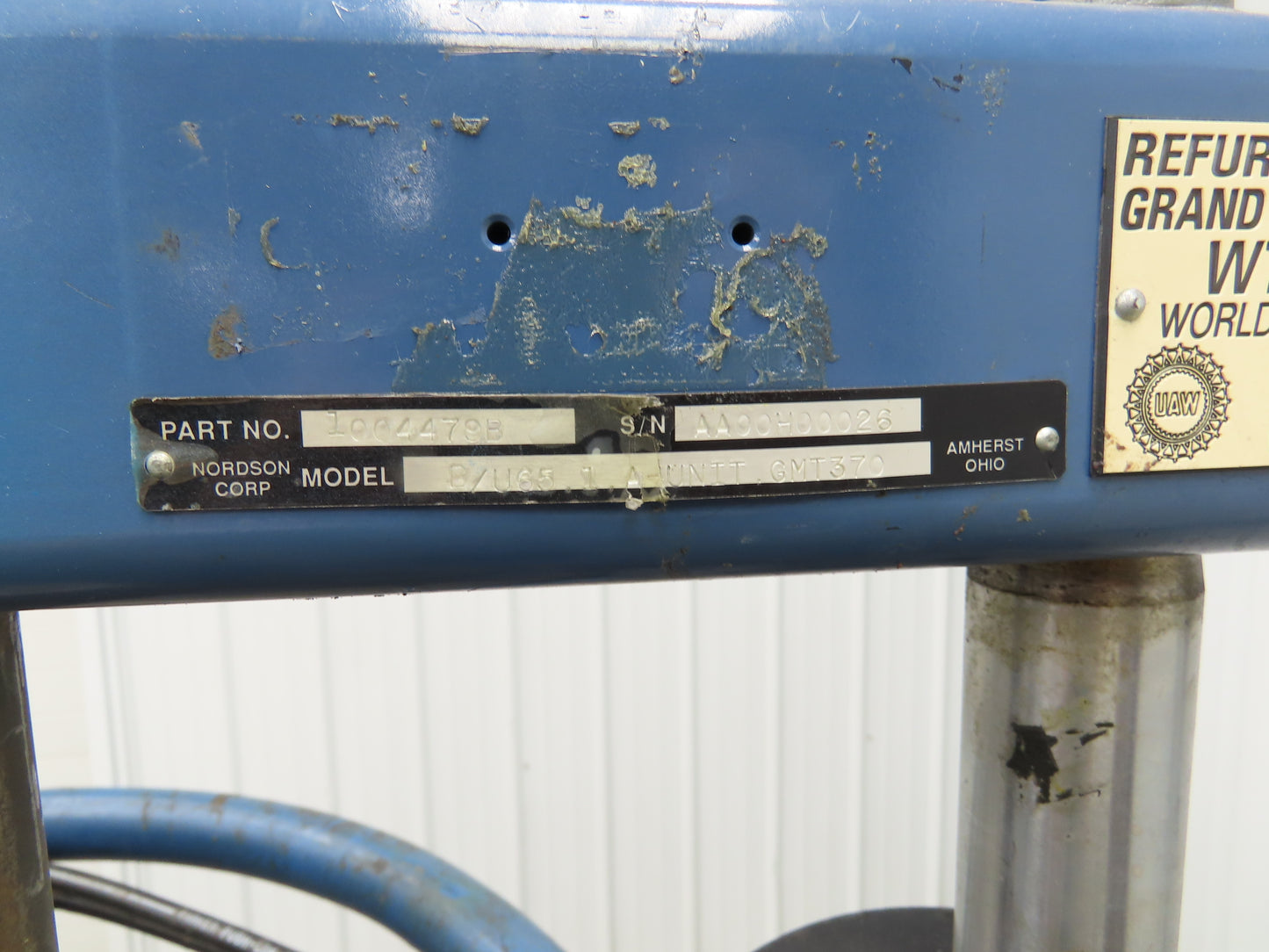 Nordson Rhino Hot Melt Drum Unloader Pneumatic Pump 65:1 Ratio 100PSI