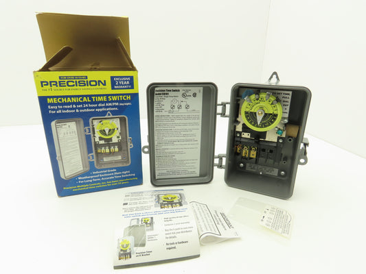 Precision CD 101 24 Hour Time Switch 40A Single Pole Single Throw 120V 60Hz 2Hp