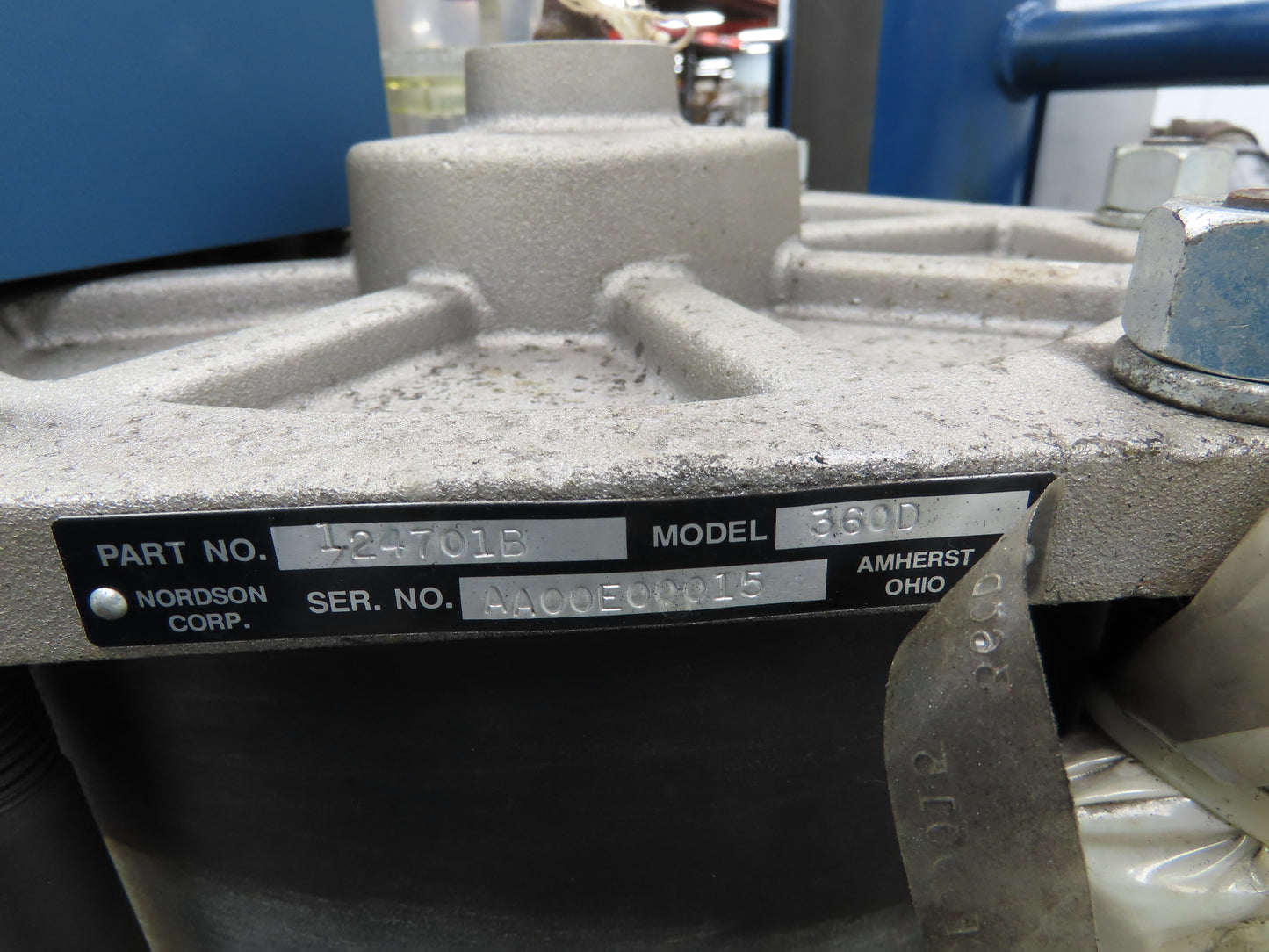 Nordson Rhino Pail Drum Unloader Pneumatic Pump 65:1 Ratio 100PSI