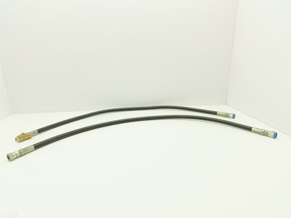 Nitta Moore N3000-06X1100L  3/8"x 1100mm Linemate Hydraulic Hose BSPP  Lot of 2