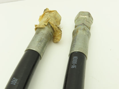 Nitta Moore N3000-06X1100L  3/8"x 1100mm Linemate Hydraulic Hose BSPP  Lot of 2