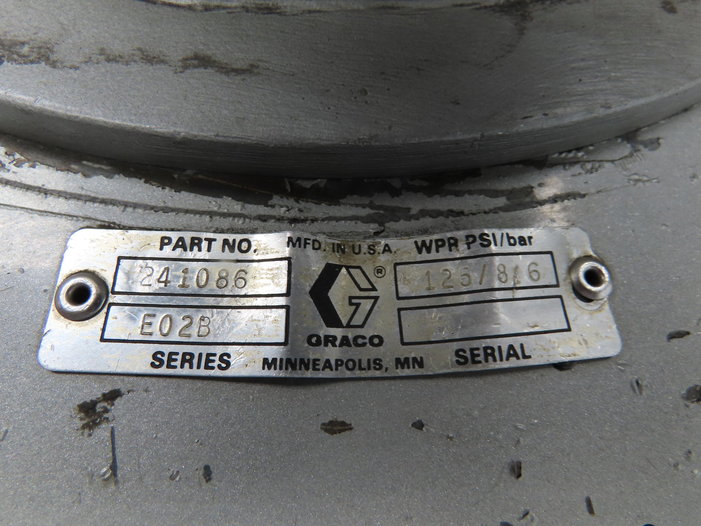 Graco 241086 Pneumatic Extrusion Pump 5 Gal Pail Lifter Unloader *Read