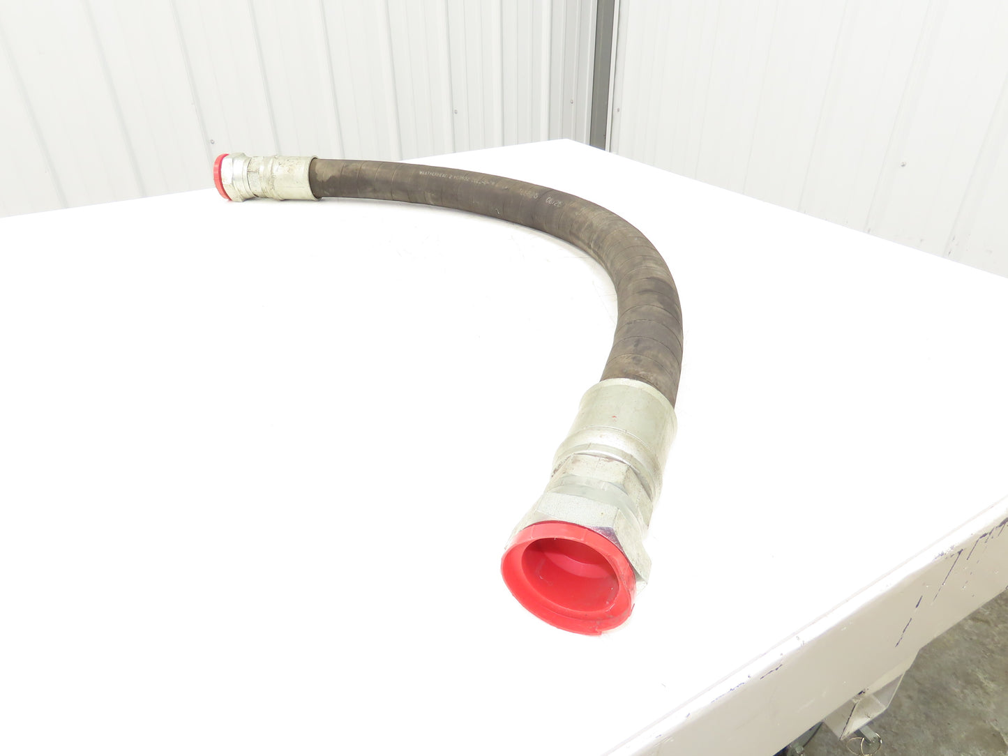 Weatherhead H03932 Coll-O-Crimp 2"x 53" Hydraulic Hose 100psi 2" JIC 37°  Swivel