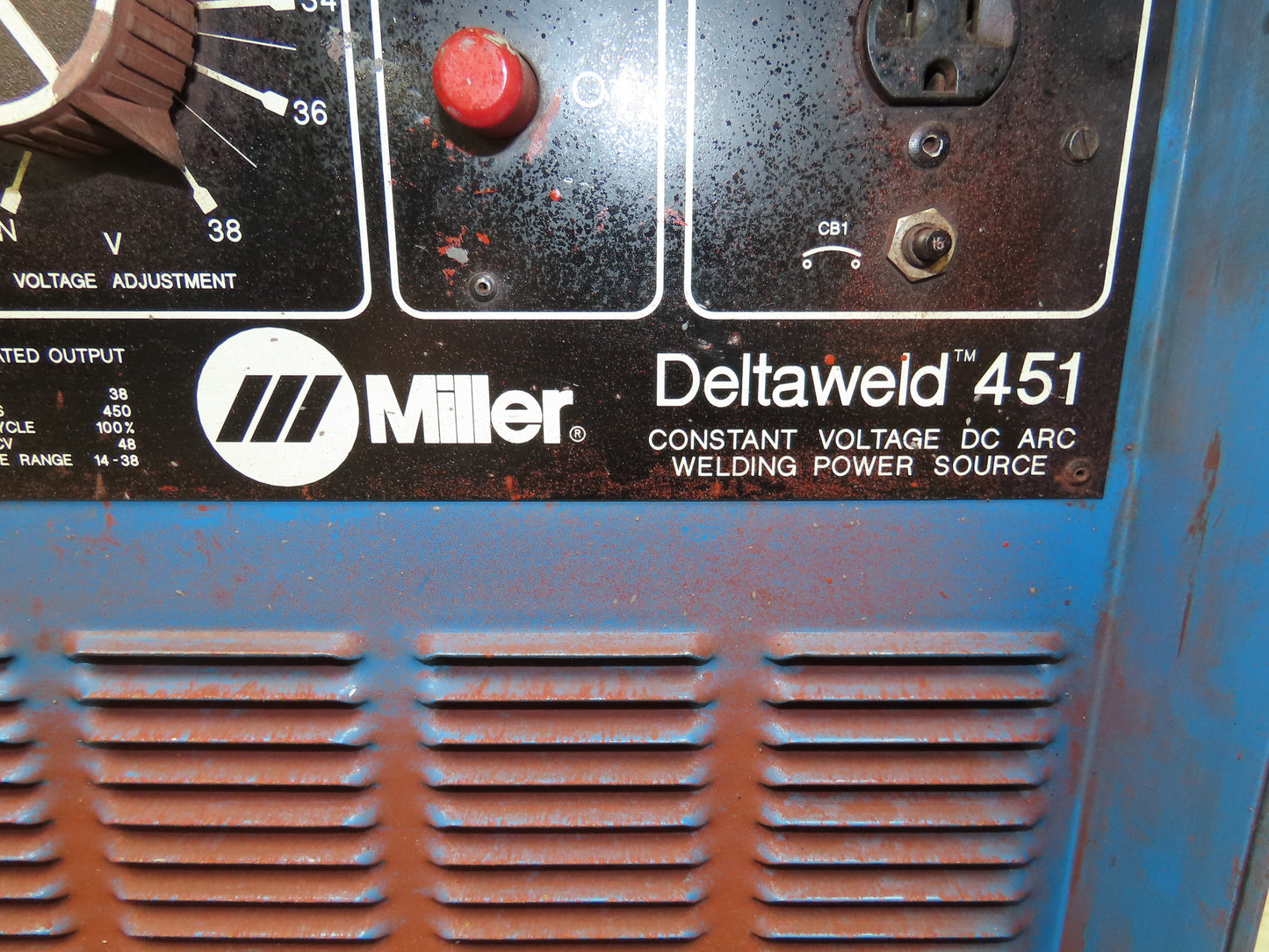 Miller Deltaweld 451 Mig Welder 450A DC Arc S-62 Wire Feeder 230/460VAC 3PH