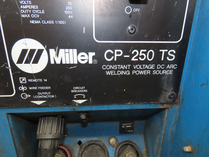 Miller CP-250TS Mig Welder 250 amp DC Arc S-62 Wire Feeder 200/230/460v 3PH