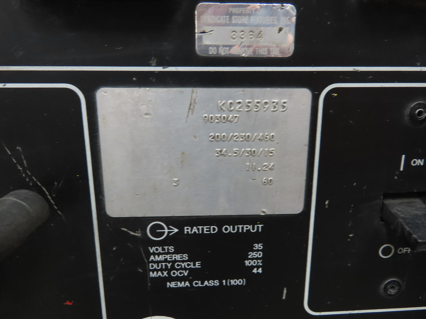 Miller CP-250TS Mig Welder 250 amp DC Arc S-62 Wire Feeder 200/230/460v 3PH