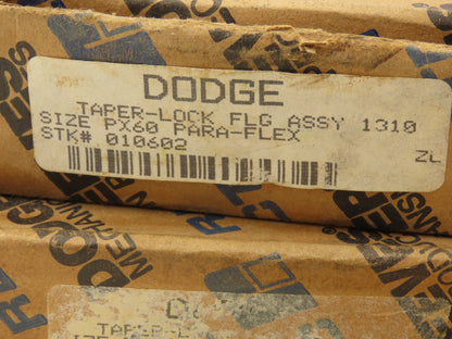 Dodge PX60 Para Flex Flange Coupling Assy Requires 1310 Bushing Lot of 3