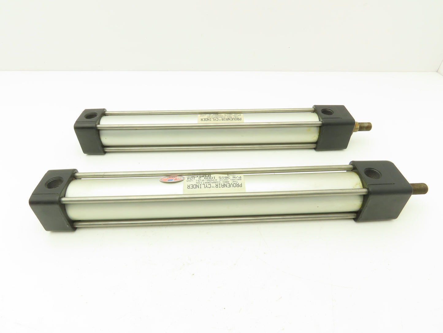 ARO 3815 1009 2 104 Pneumatic Air Cylinder 1" x 10.5" 1/2-20 Threads Lot of 2