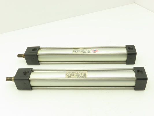 ARO 3815 1009 2 104 Pneumatic Air Cylinder 1" x 10.5" 1/2-20 Threads Lot of 2