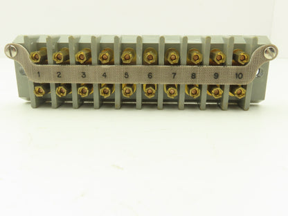Kulka 17TB10 Terminal Block 2-Row 10-Position Military Grade