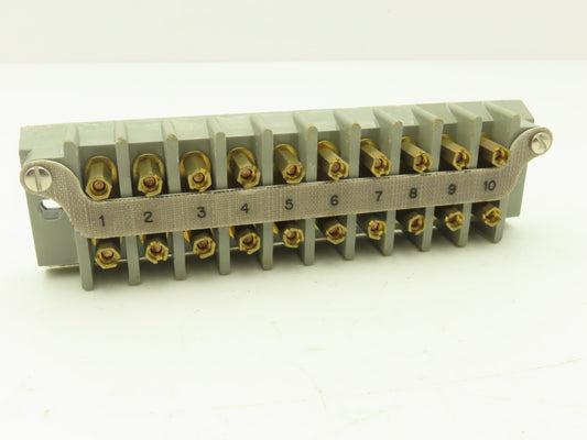 Kulka 17TB10 Terminal Block 2-Row 10-Position Military Grade