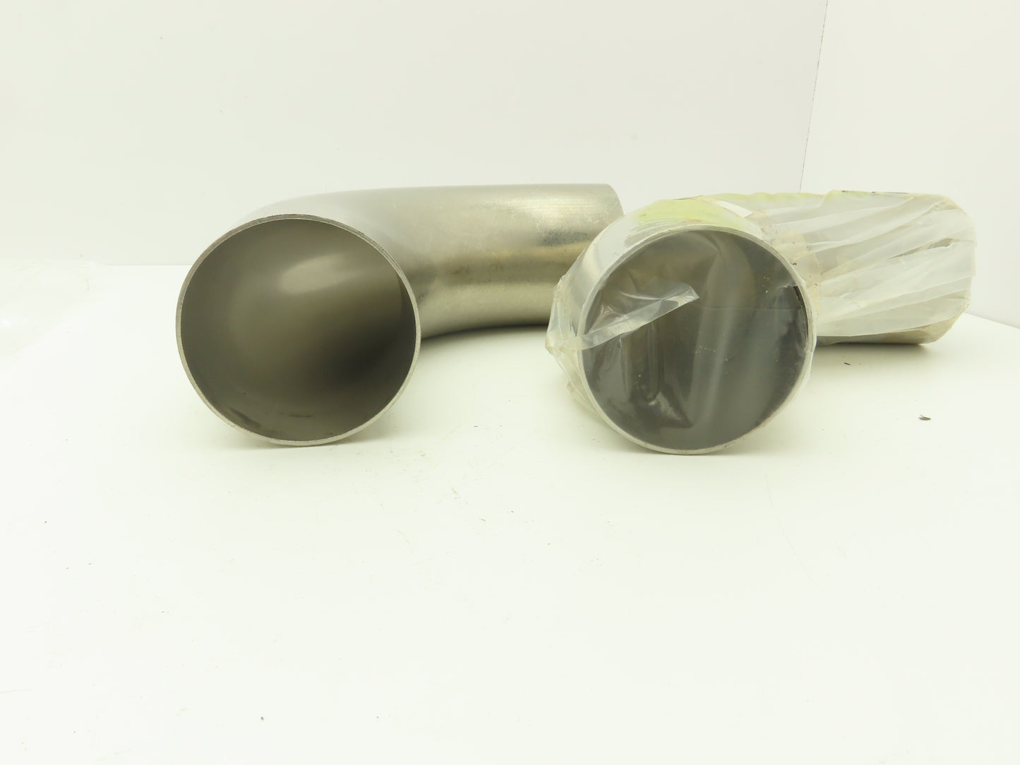 Pfeiffer 6-2WC-400H Vacuum Elbow 90 Deg Radius 4" W/ Extended Tangents Lot of 2