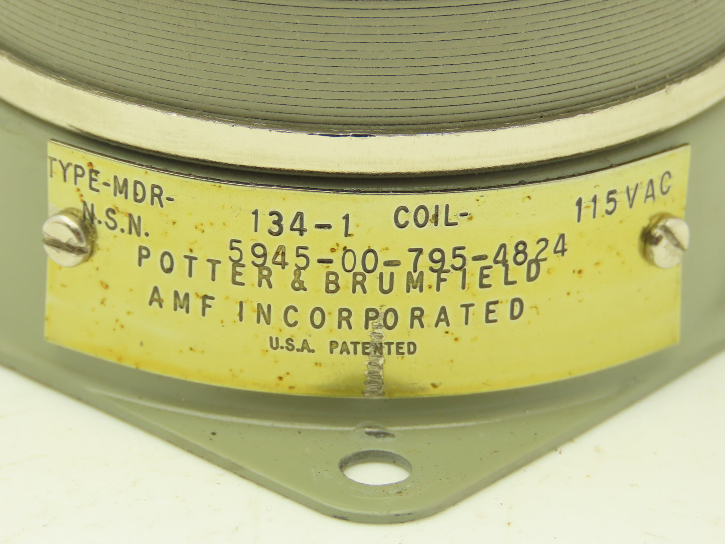 Potter & Brumfield MDR-134-1 Rotary Power Relay 115V Coil Electromechanical