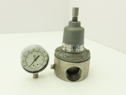 Graco 208-997 Low Pressure Corrosion Resistant Back Pressure Regulator w/Gauge