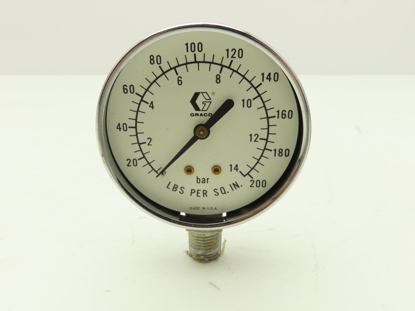 Graco 208-997 Low Pressure Corrosion Resistant Back Pressure Regulator w/Gauge