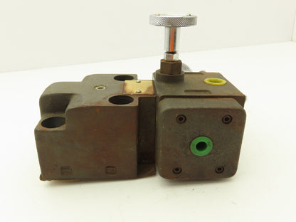 Double A QBJ-06-2M-0-H-12A2 Hydraulic Solenoid Relief Control Valve 115V