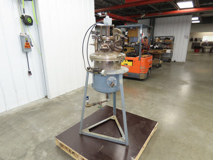 Brighton 8 Gallon Stainless Steel Pressure Kettle Vessel Air Mixer Motor Reactor