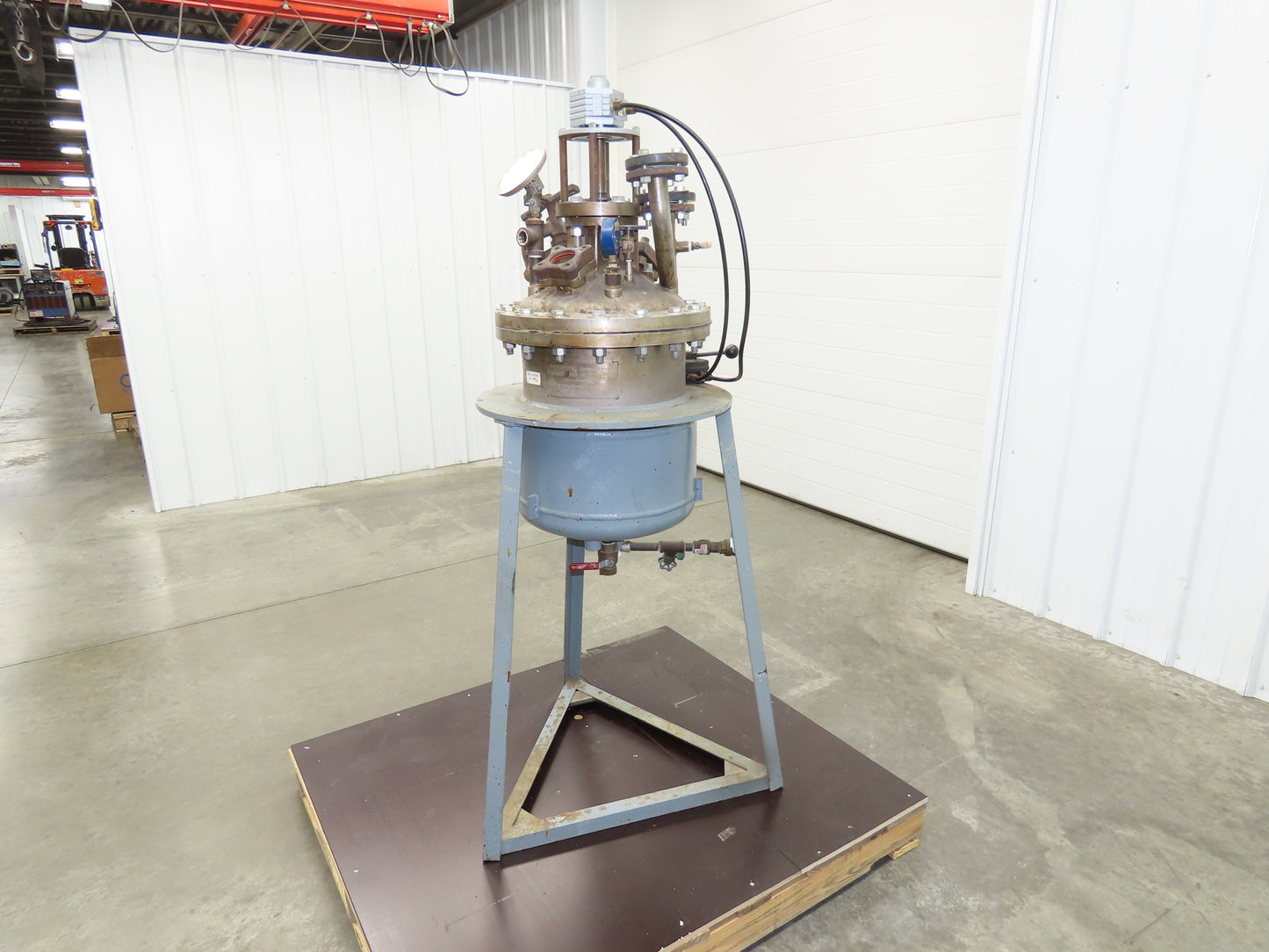 Brighton 8 Gallon Stainless Steel Pressure Kettle Vessel Air Mixer Motor Reactor